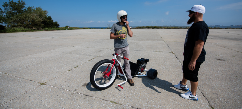 Illustration for article titled My Day on a Gas-Powered Drift Trike: Like Being a Kid Again, But Better